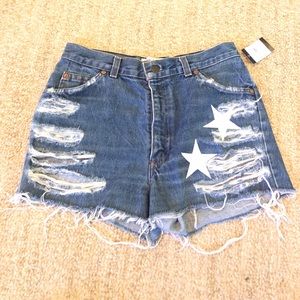 Levi’s star jean shorts